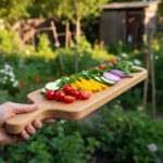 Ekbräda med handtag, oljad - 590x140x21mm - Bild 2