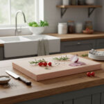 Skärbräda i bok - 450x300x40mm - Bild 2