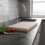 Skärbräda i bok - 600x300x40mm - Bild 2