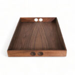 Serveringsbricka i valnöt – 410x320x50mm - Bild 3