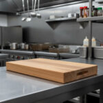 Ek bräda med handtag, oljad - 850x400x60mm - Bild 2