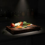 Valnötsbräda i ändträ – 450x250x40mm - Bild 2