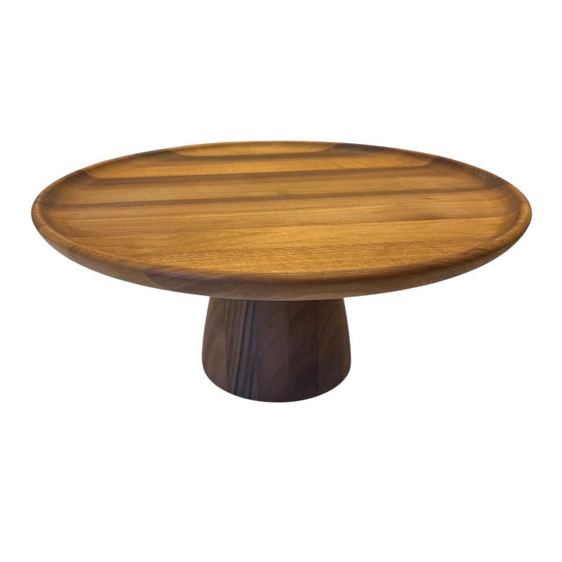 Tårtfat i valnöt 34cm